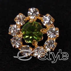 MT 1512 small gold-clear-green 1,5x1,5cm
